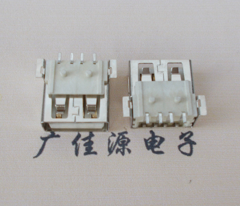 宣城USB AF方形脚 贴片母座 1.0/1.2柱子直边接口