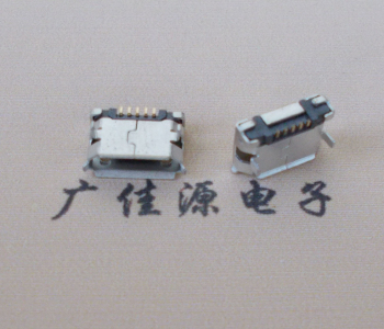 宣城Micro USB卷口 B型(无柱）插板脚间距6.4普通端子