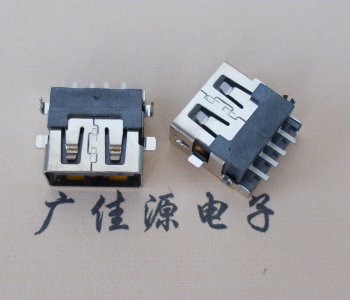 宣城 USB母座 贴片沉板3.5/4.9 直口/卷口铜壳/铁壳