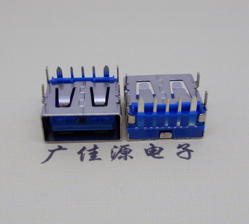 宣城 USB5安大电流母座 OPPO蓝色胶芯,快速充电接口