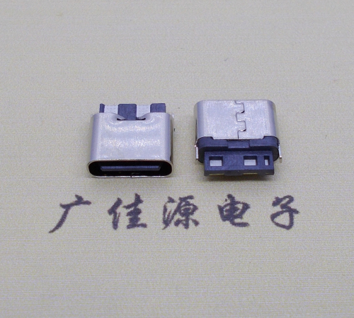 宣城type c2p焊线母座高6.5mm铆合式连接器