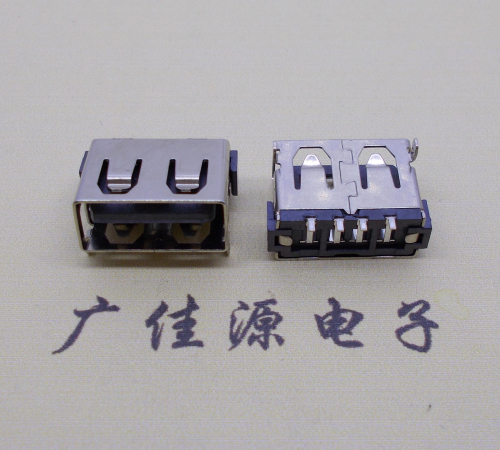 宣城usb2.0母座带弹两脚插整体长度10.0mm