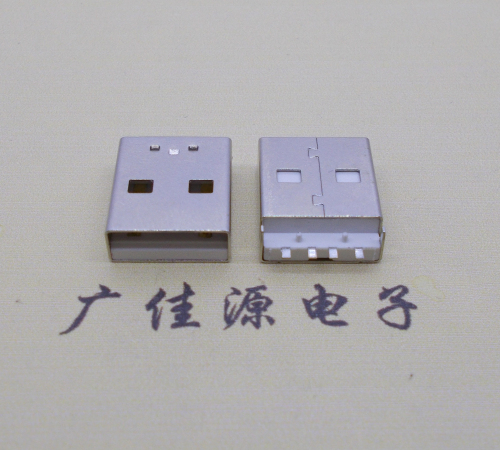 宣城usb接口 AF 2.0白胶短体14mm公头 4pin针贴片带定位住