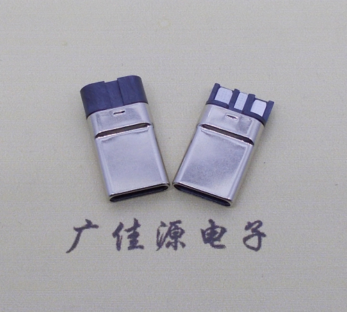 宣城焊线式 type c11p拉伸公头连接器总体长15.9mm