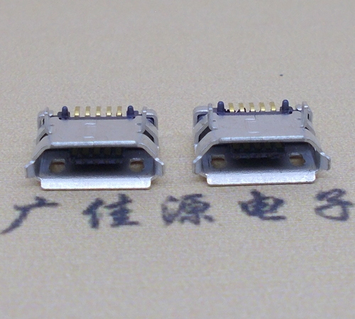 宣城高品质Micro USB 5P B型口母座,5.9间距前插/后贴端SMT