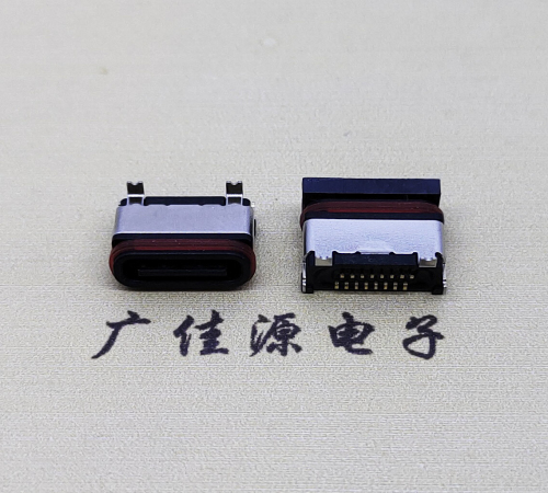 宣城TYPE-C16P立贴防水母座接口.6.5/6.8设计尺寸规范