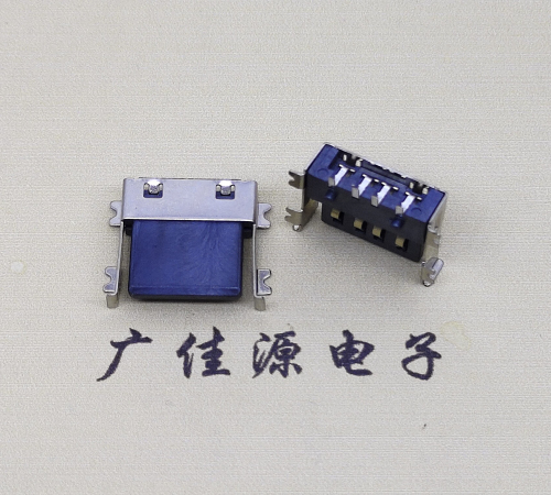 宣城薄胶芯母座 USB2.0卧式贴板A母10.0短体尺寸