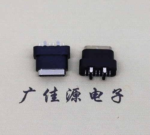 宣城type c16pin防水连接器.点胶防水IPX7等级.立式接口母座